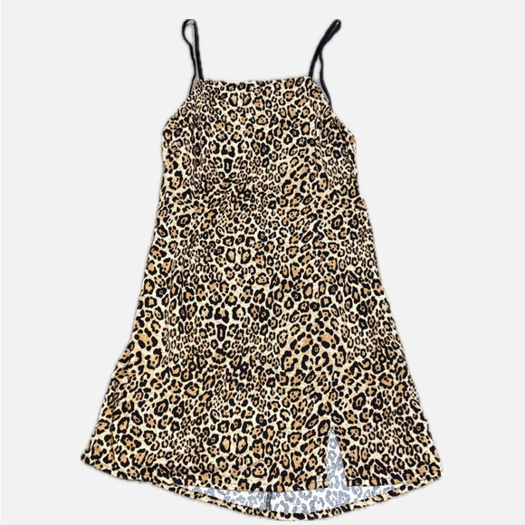 Backless Leopard Mini Dress - Picture 1 of 3